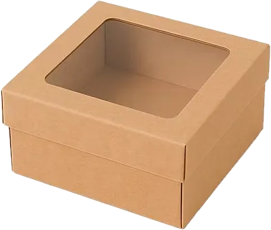 Kraft box Clear window
