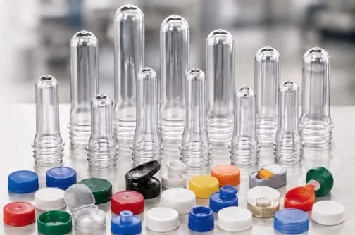 PET preforms and closures in every size and colour